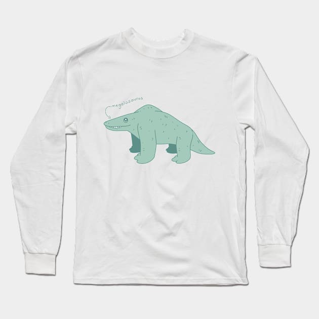 megalosaurus Long Sleeve T-Shirt by Trijucre